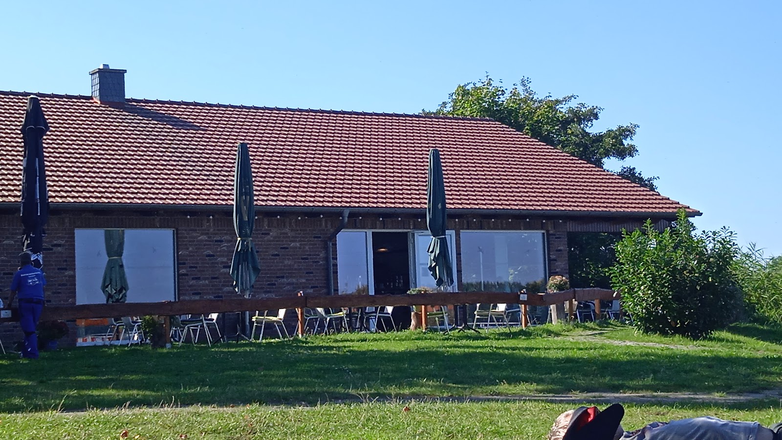 Terrasse von Restaurant Haus am See am Rudower See